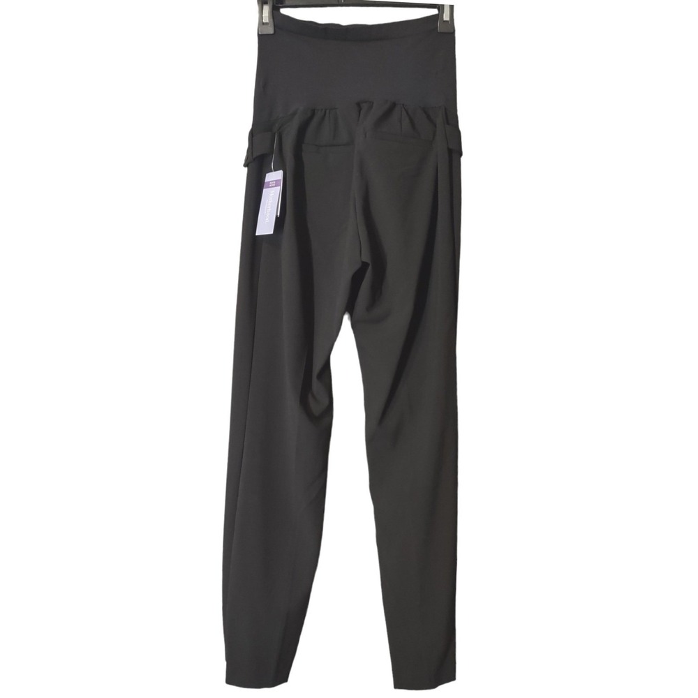 Motherhood Maternity Pants PL Petite Large Secret Fit Belly‎ Career Dress Black